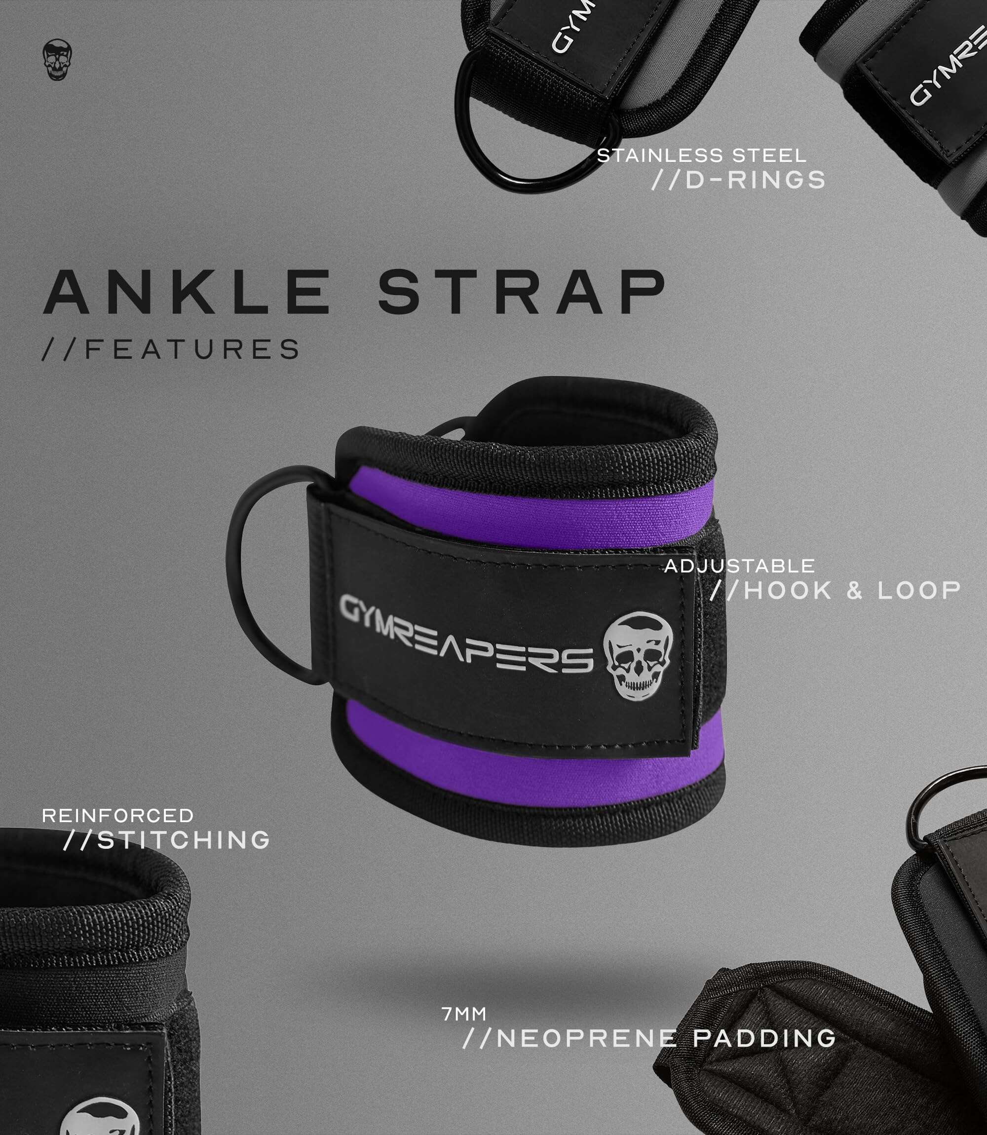 Correas de Tobillo Gymreapers (Par) Para Kickbacks en - Imagen 8