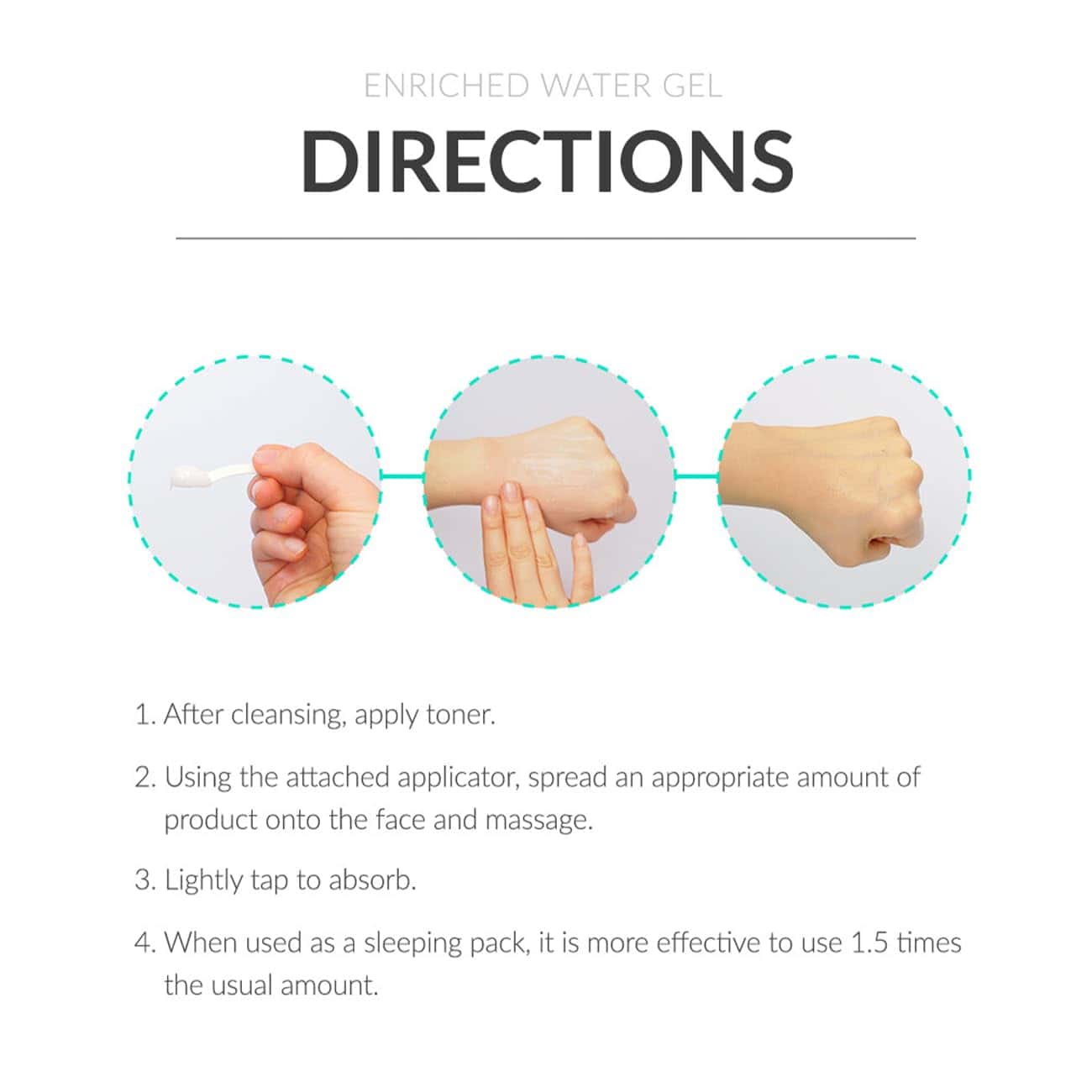 dr. eslee Enriched Water Gel 50ml | Hidratante para todo - Imagen 9