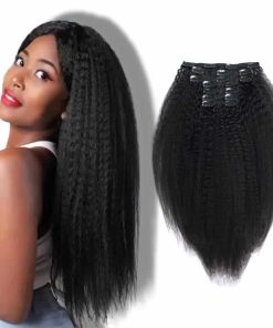 Extensiones de Cabello Clip en Kinky Straight Vanalia, 100%