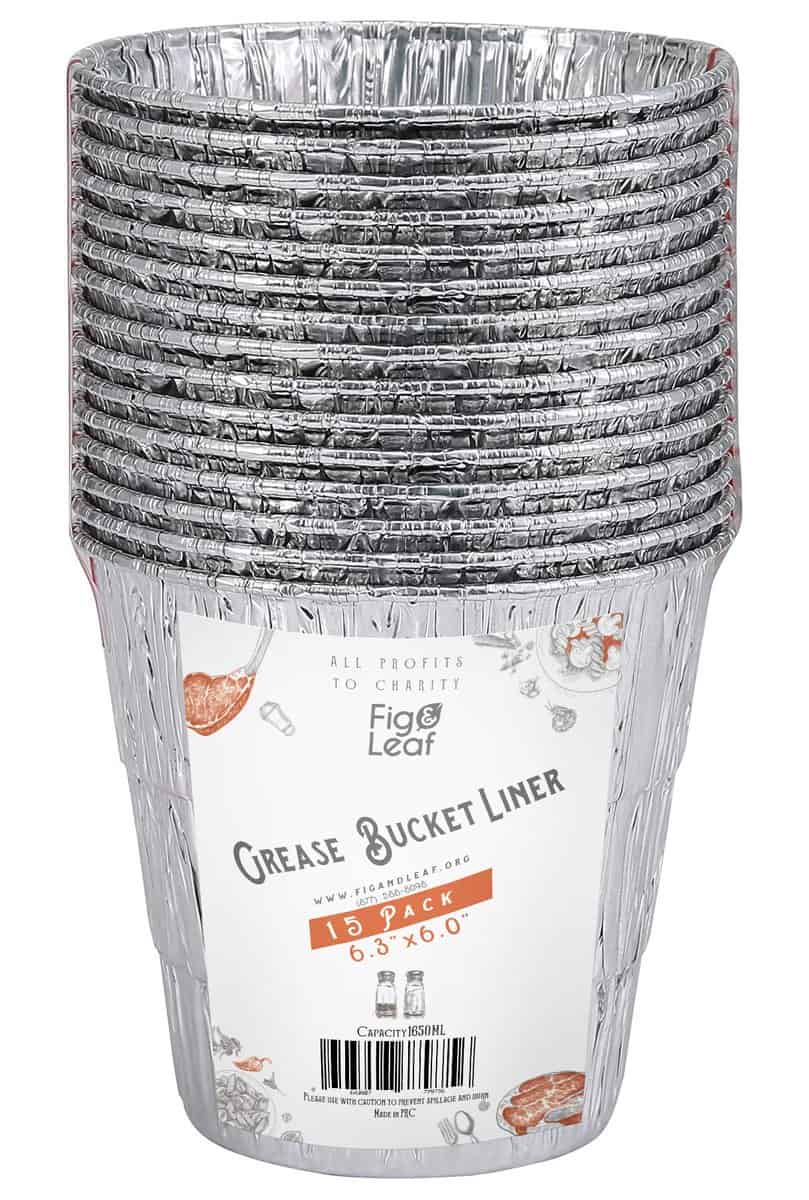 (Paquete de 15) Revestimiento para cubo de grasa compatible