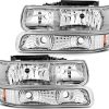 Conjunto de Faros Delanteros LBRST para Chevrolet Silverado