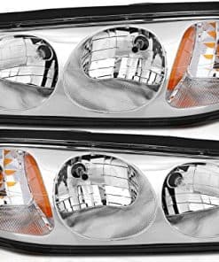 LBRST Conjunto de Faros Delanteros para -Carcasa Cromada Ref