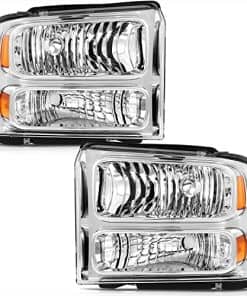 LSAILON Conjunto de Faros Ajuste 2005-2007 para Ford F250