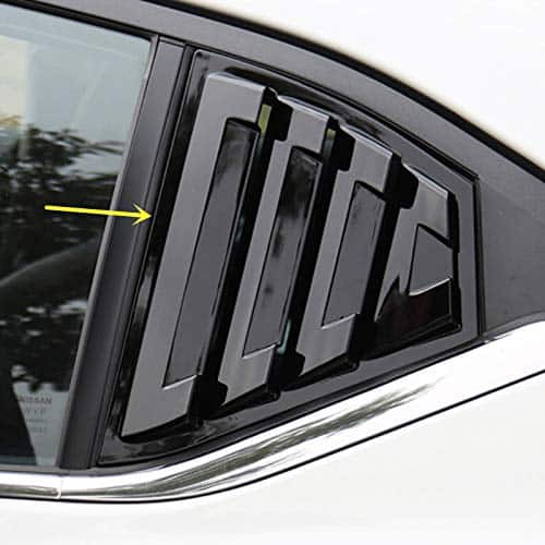Ziwen 2X Aletas de Ventana Trasera Deportivas para Nissan