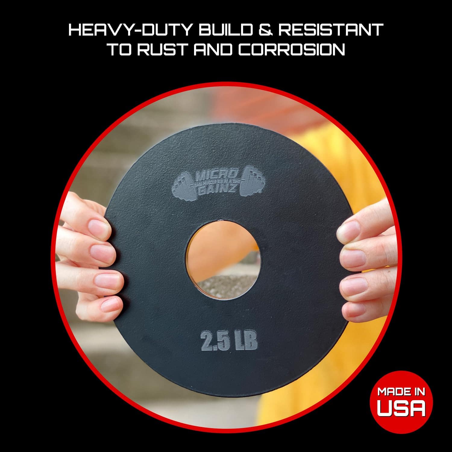 Set de Barra Olímpica de Peso Micro Gainz de Acero de 2 - Imagen 3