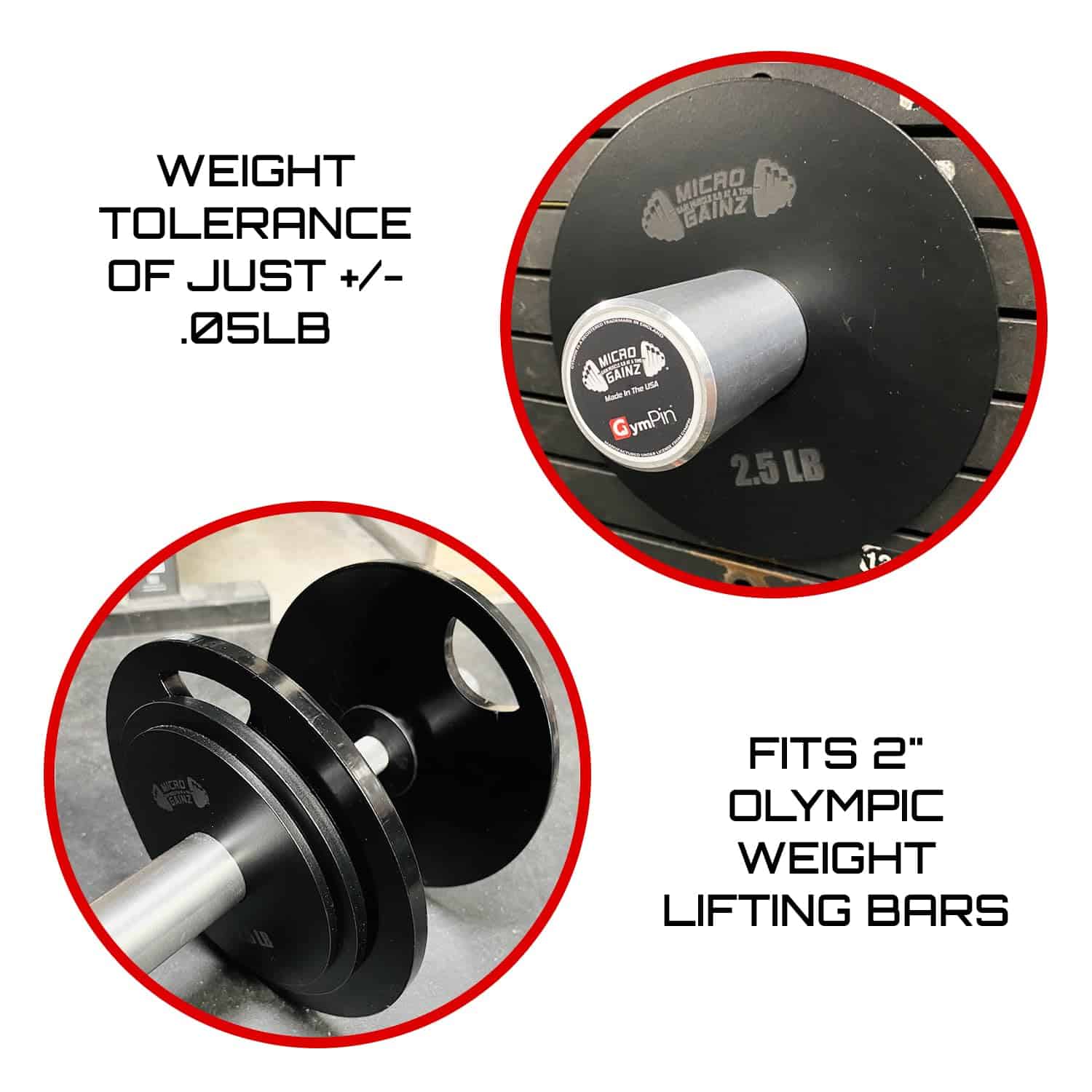 Set de Barra Olímpica de Peso Micro Gainz de Acero de 2 - Imagen 6