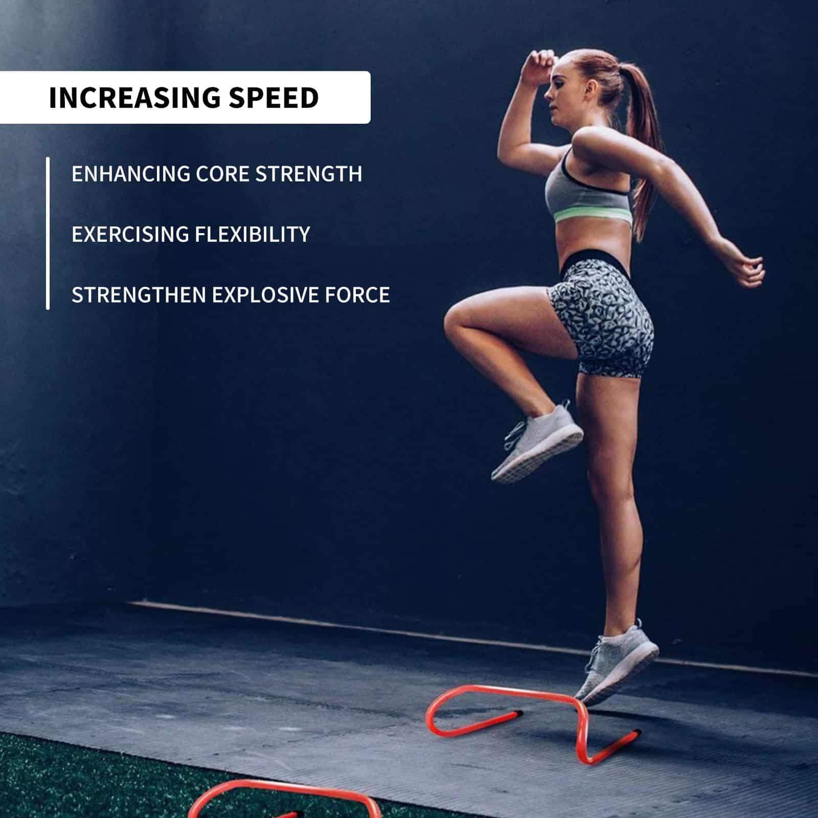 Set de 12 Vallas de Entrenamiento de Velocidad y Agilidad - Imagen 8