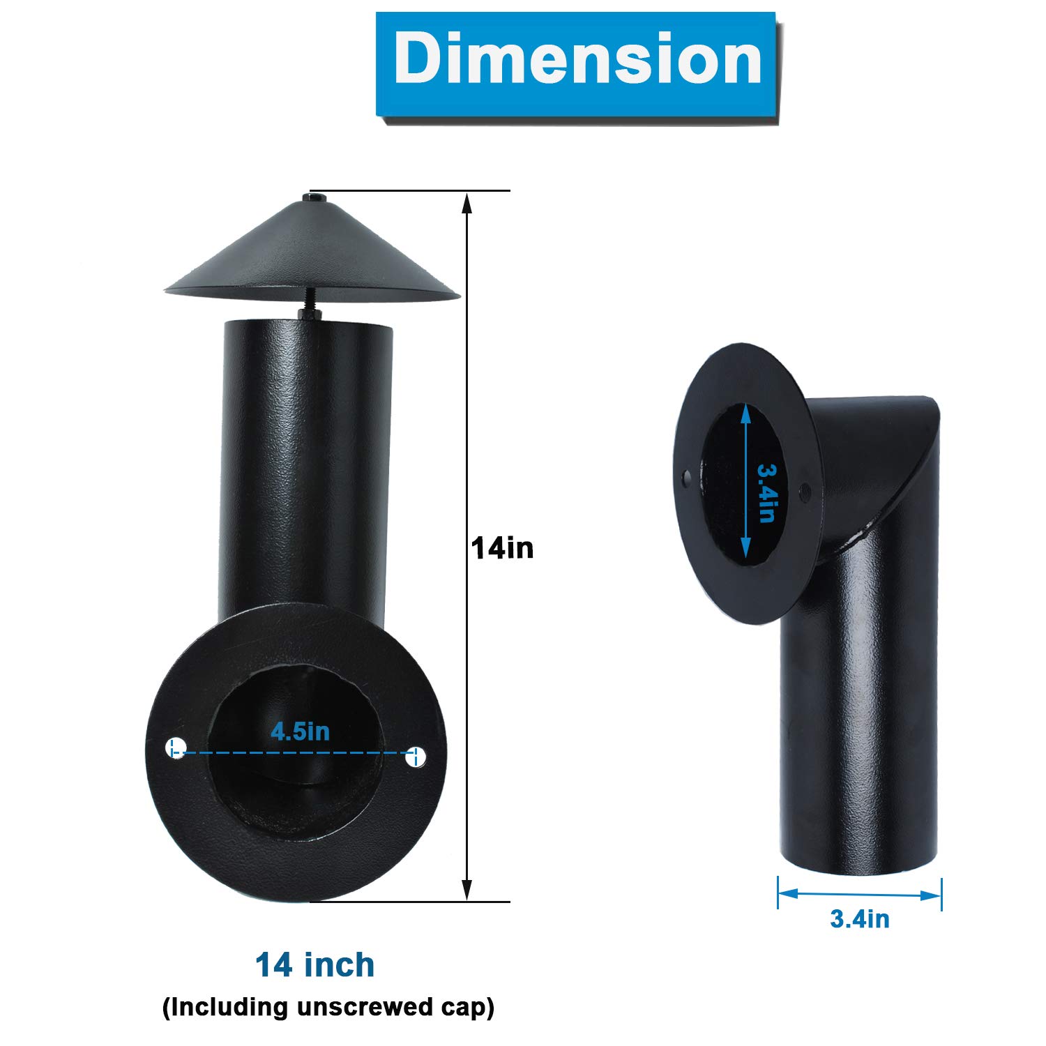 Chimenea de Humo para Parrilla de Pellets, Repuesto para - Imagen 6