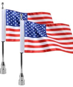 MASION 2 Pcs Motocicleta Banderas 6" x 10" Bandera Roja