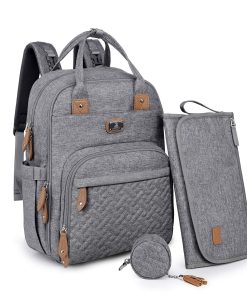 Mochila cambiador de pañales Dikaslon con almohadilla