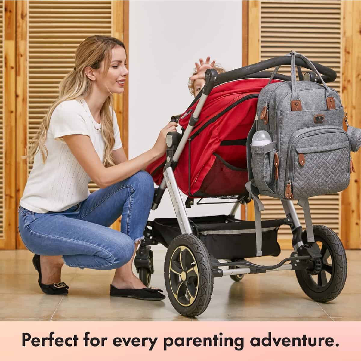 Mochila cambiador de pañales Dikaslon con almohadilla - Imagen 7