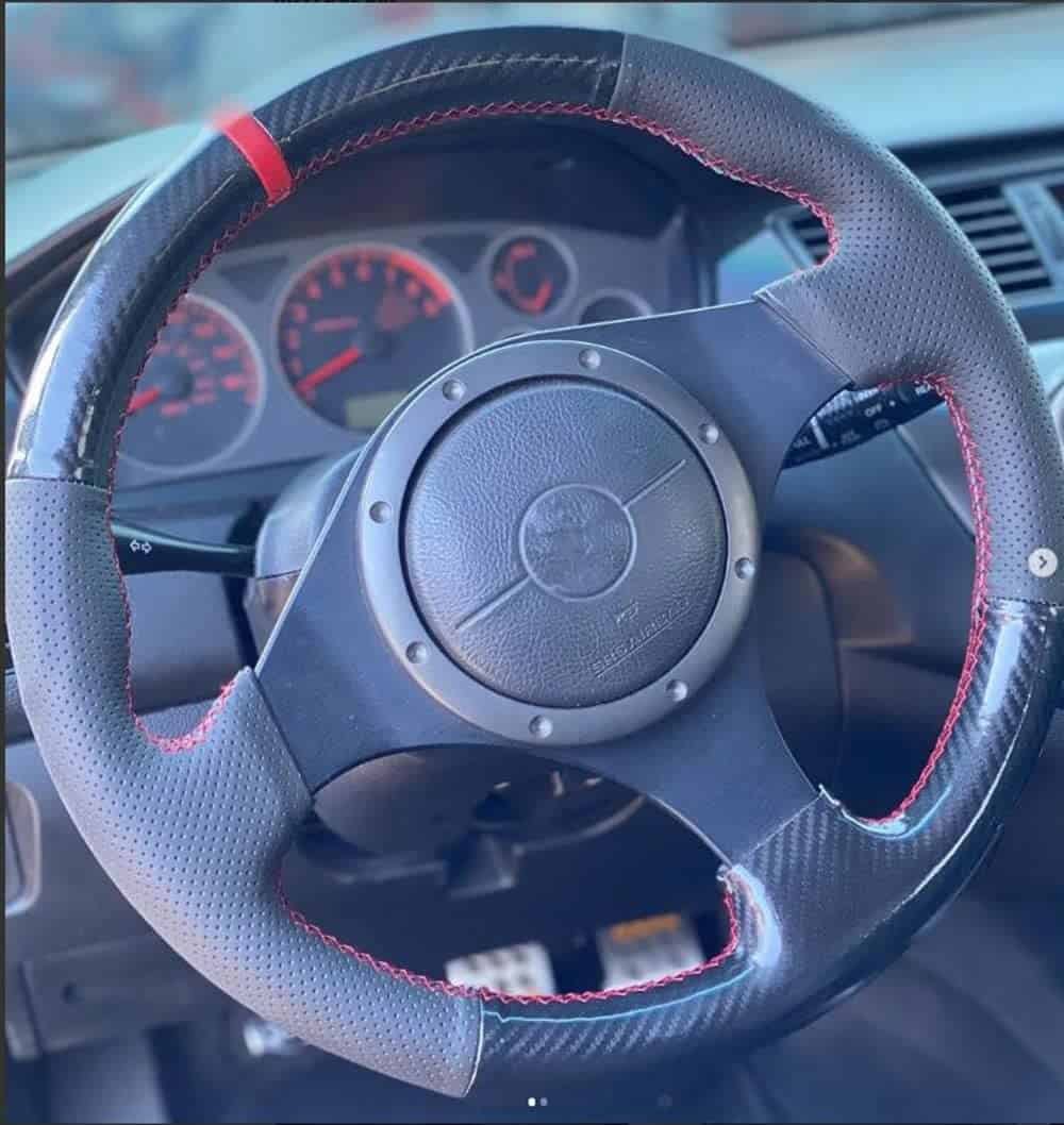 Cubierta para volante de coche MEWANT para Mitsubishi - Imagen 3