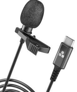 Micrófono USB-C GALVANOX, Clip On Lavalier Omnidireccional