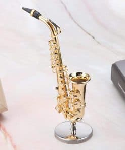 Miniatura de Saxofón Model Musical para Escritorio -
