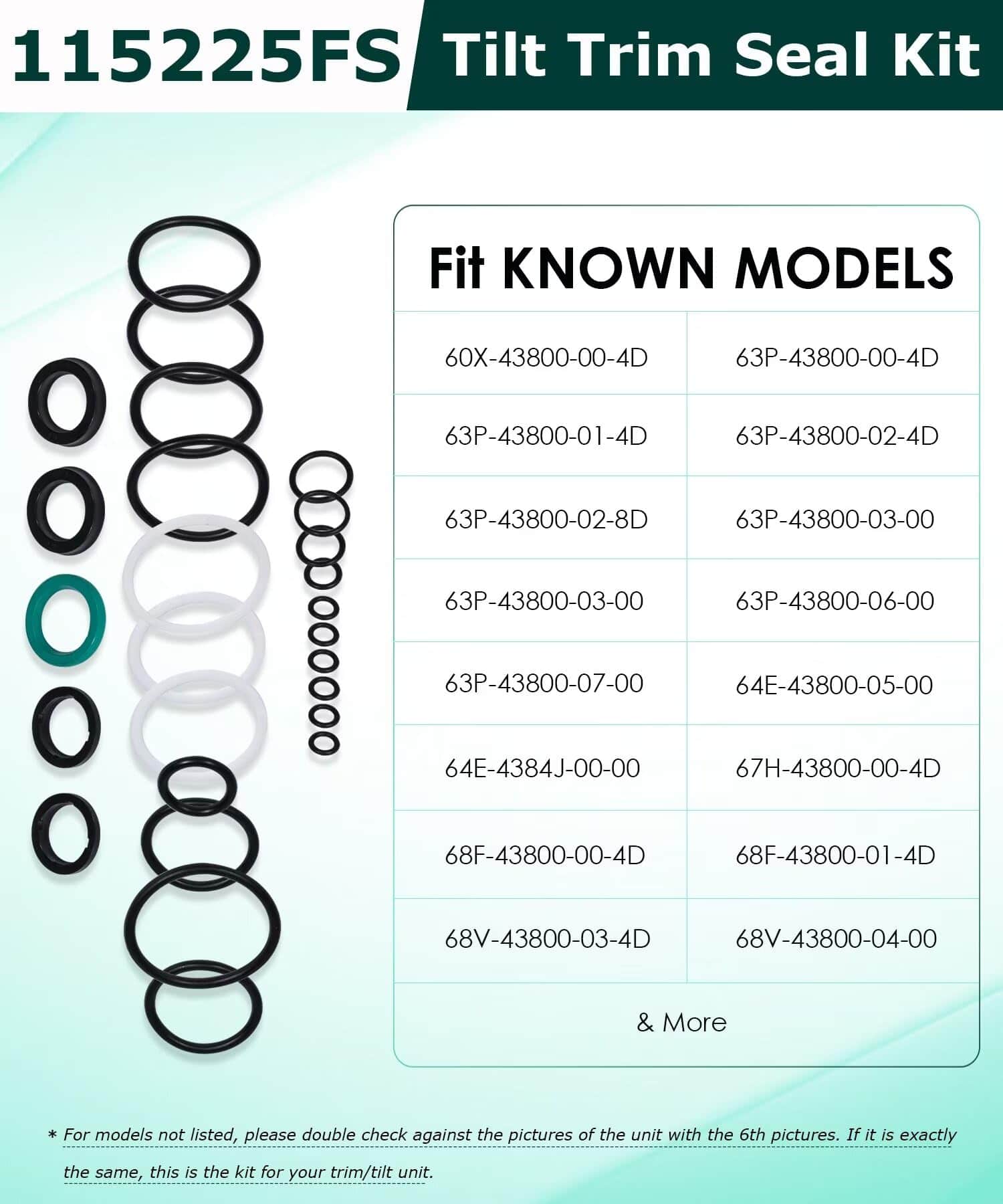 Kit de Sello de Inclinación y Elevación 1997 y posterior - Imagen 8