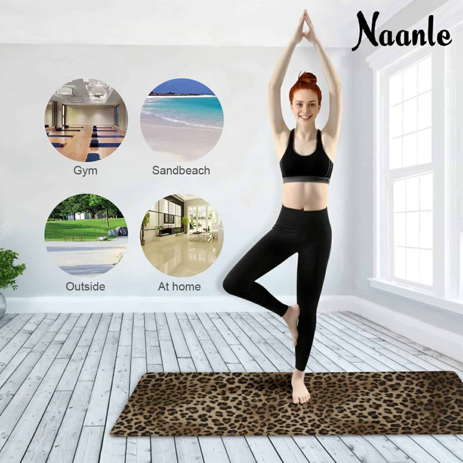 Tapete de Yoga Naanle con Bolsa de Transporte, Estampado de - Imagen 9