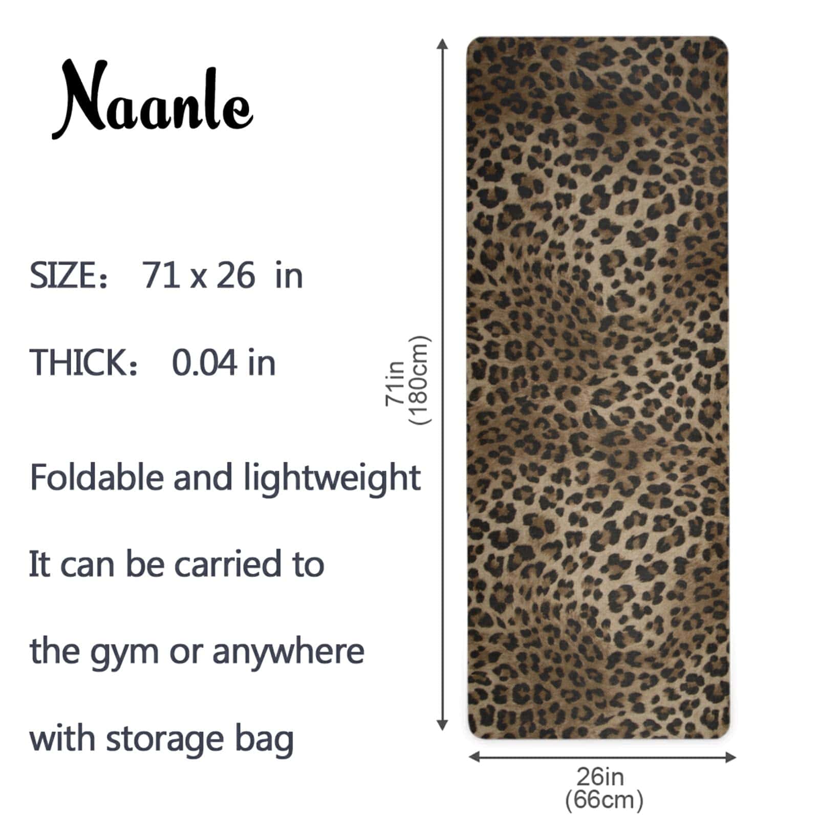 Tapete de Yoga Naanle con Bolsa de Transporte, Estampado de - Imagen 6