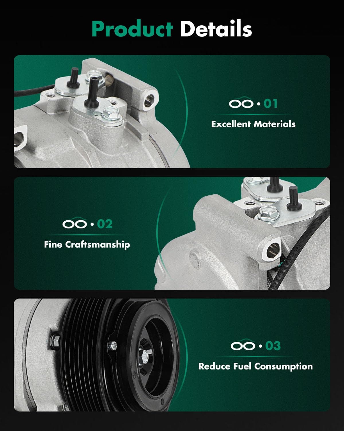 Compresor de Aire Acondicionado SCITOO para Honda Element - Imagen 7