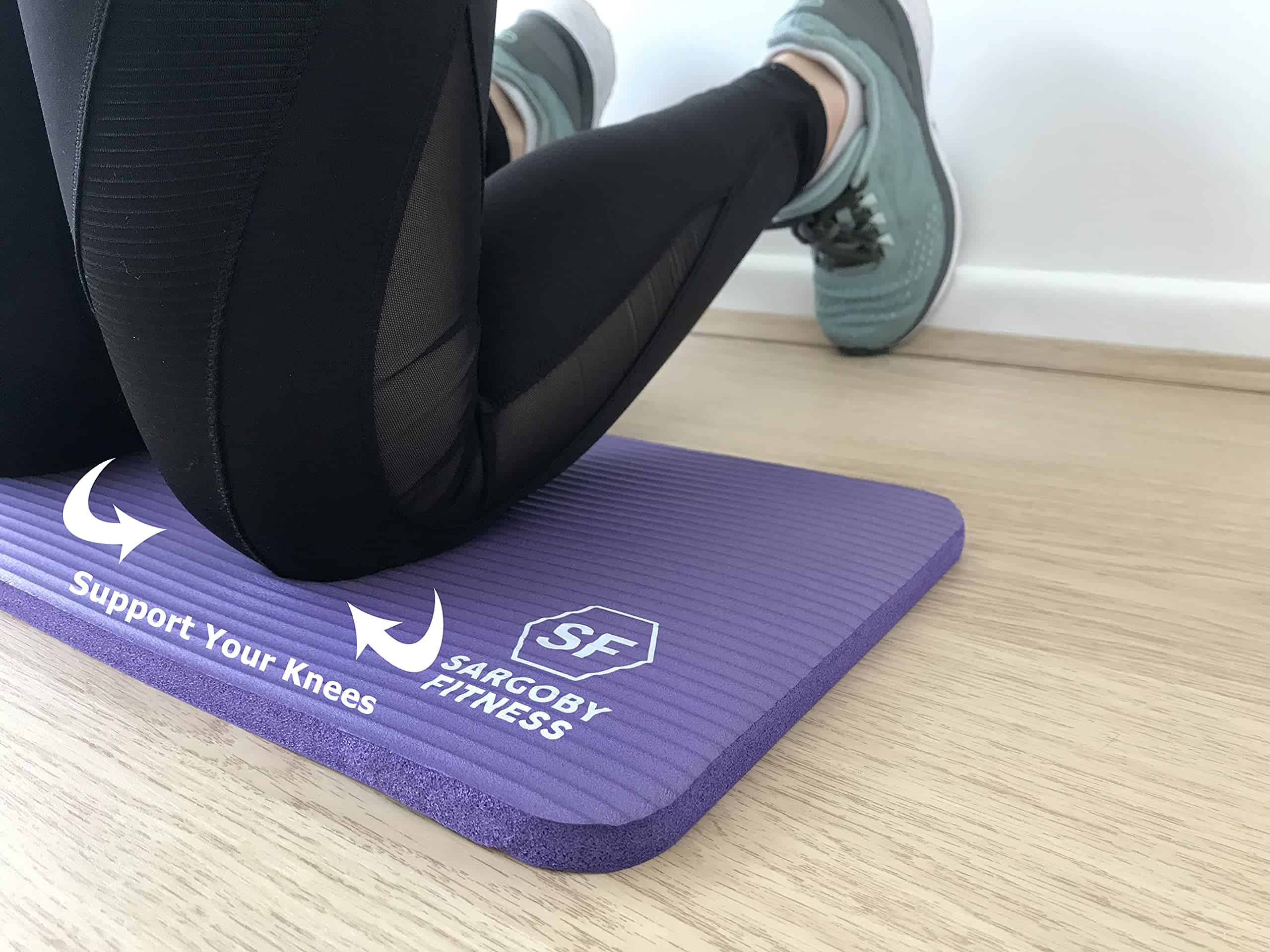 Sargoby Fitness Yoga Rodillera de 0.6 pulgadas de grosor - Imagen 5