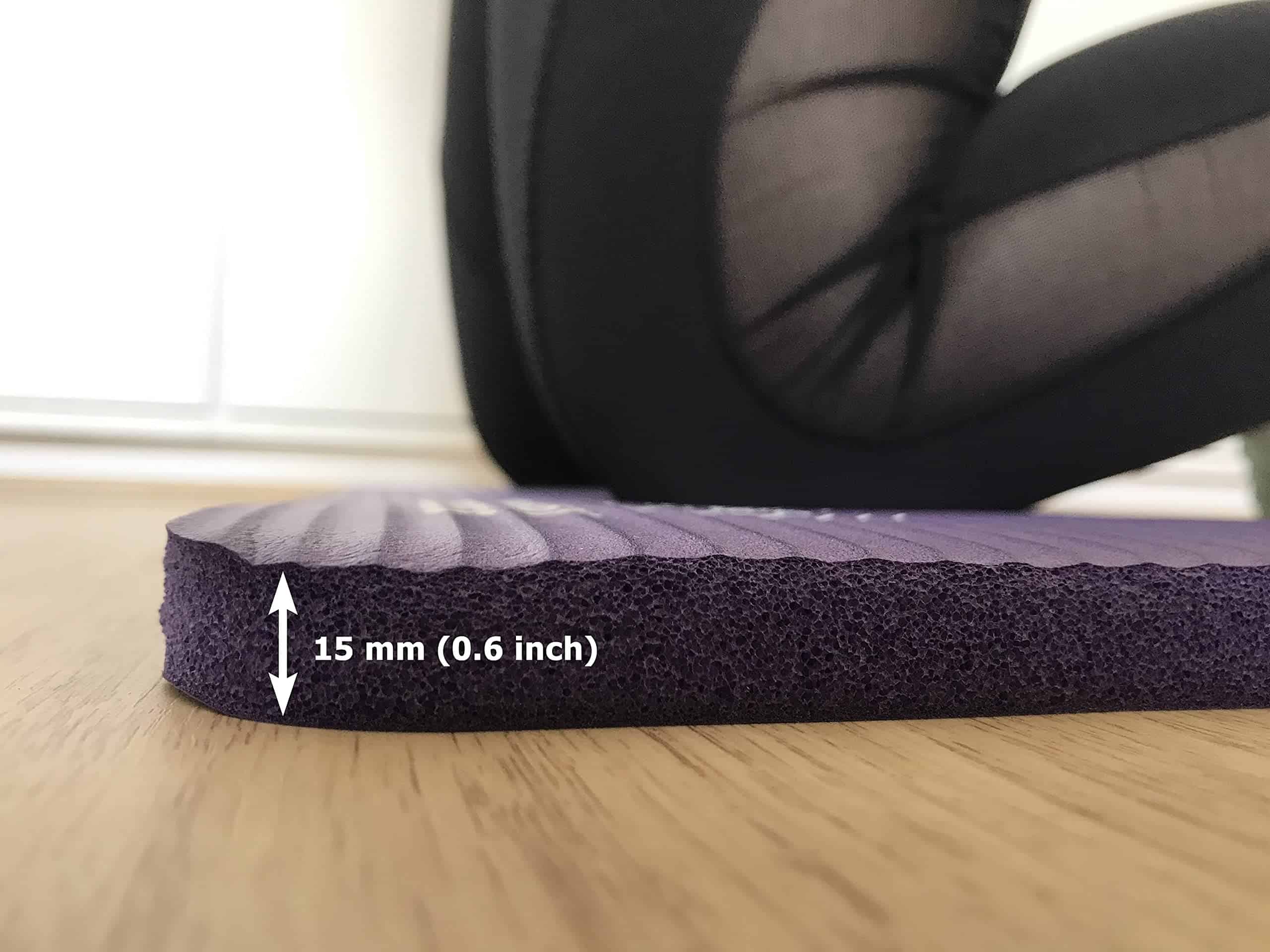 Sargoby Fitness Yoga Rodillera de 0.6 pulgadas de grosor - Imagen 4