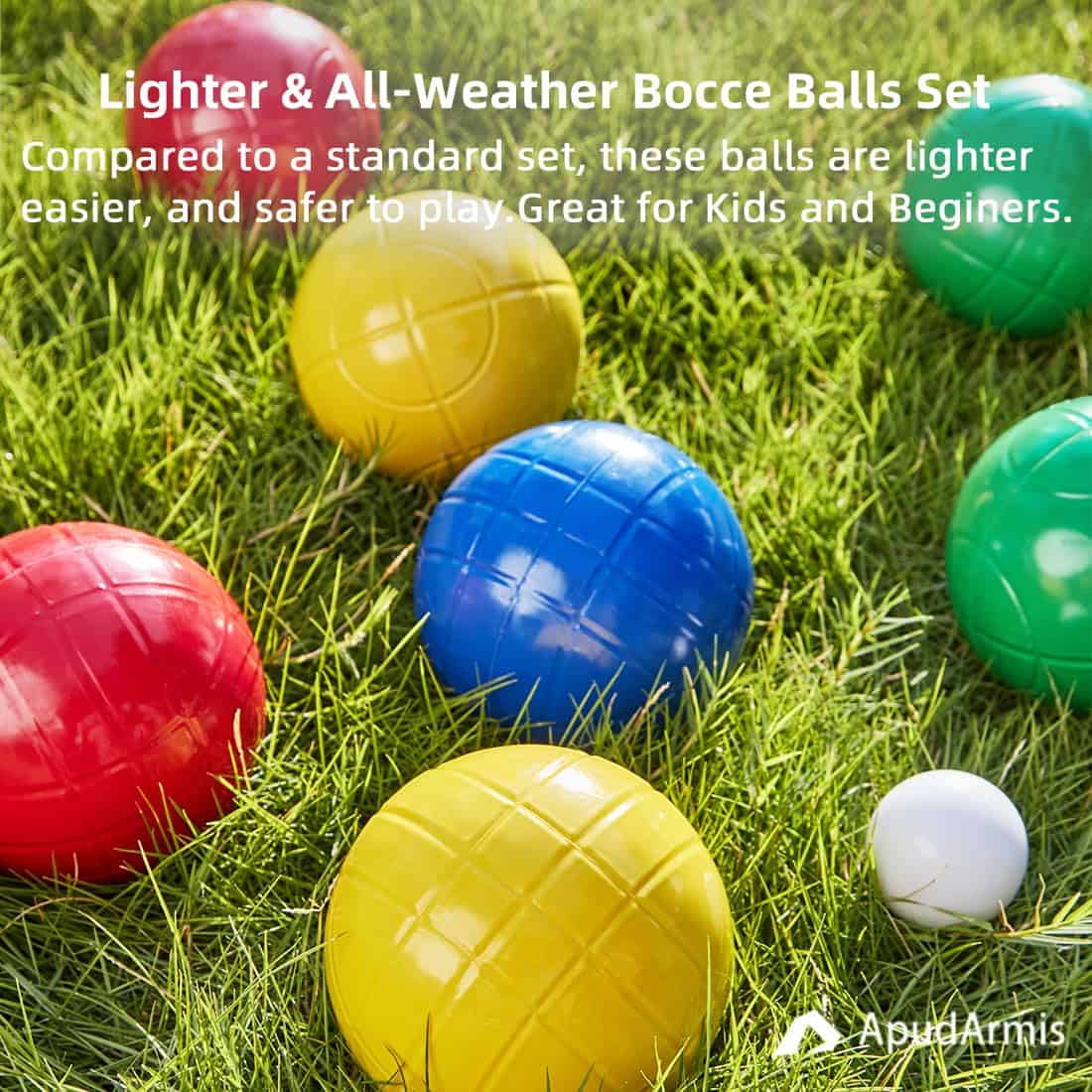 Set de Bolas de Bocce ApudArmis de 90 mm, Juego de Bocce - Imagen 10