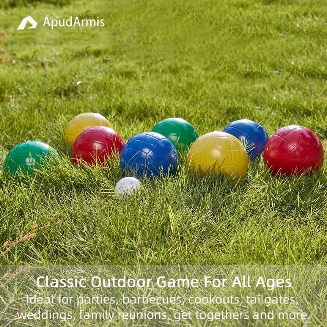 Set de Bolas de Bocce ApudArmis de 90 mm, Juego de Bocce - Imagen 7