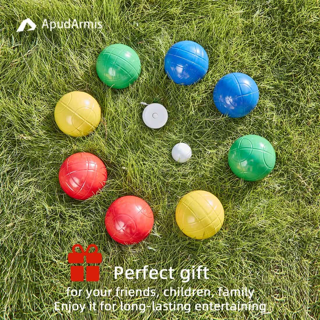 Set de Bolas de Bocce ApudArmis de 90 mm, Juego de Bocce - Imagen 8