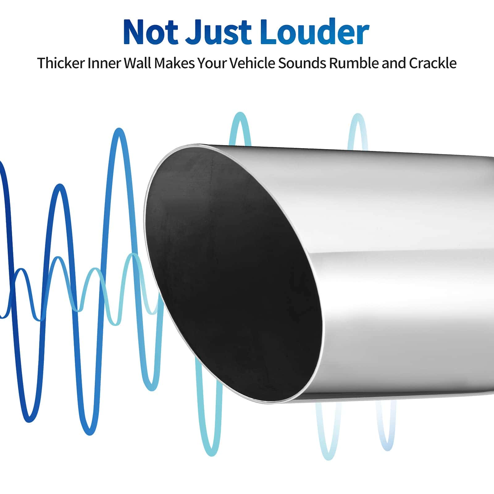 AUTOSAVER88 2.5 Pulgadas Salida Punta de Escape, 2.5" - Imagen 4