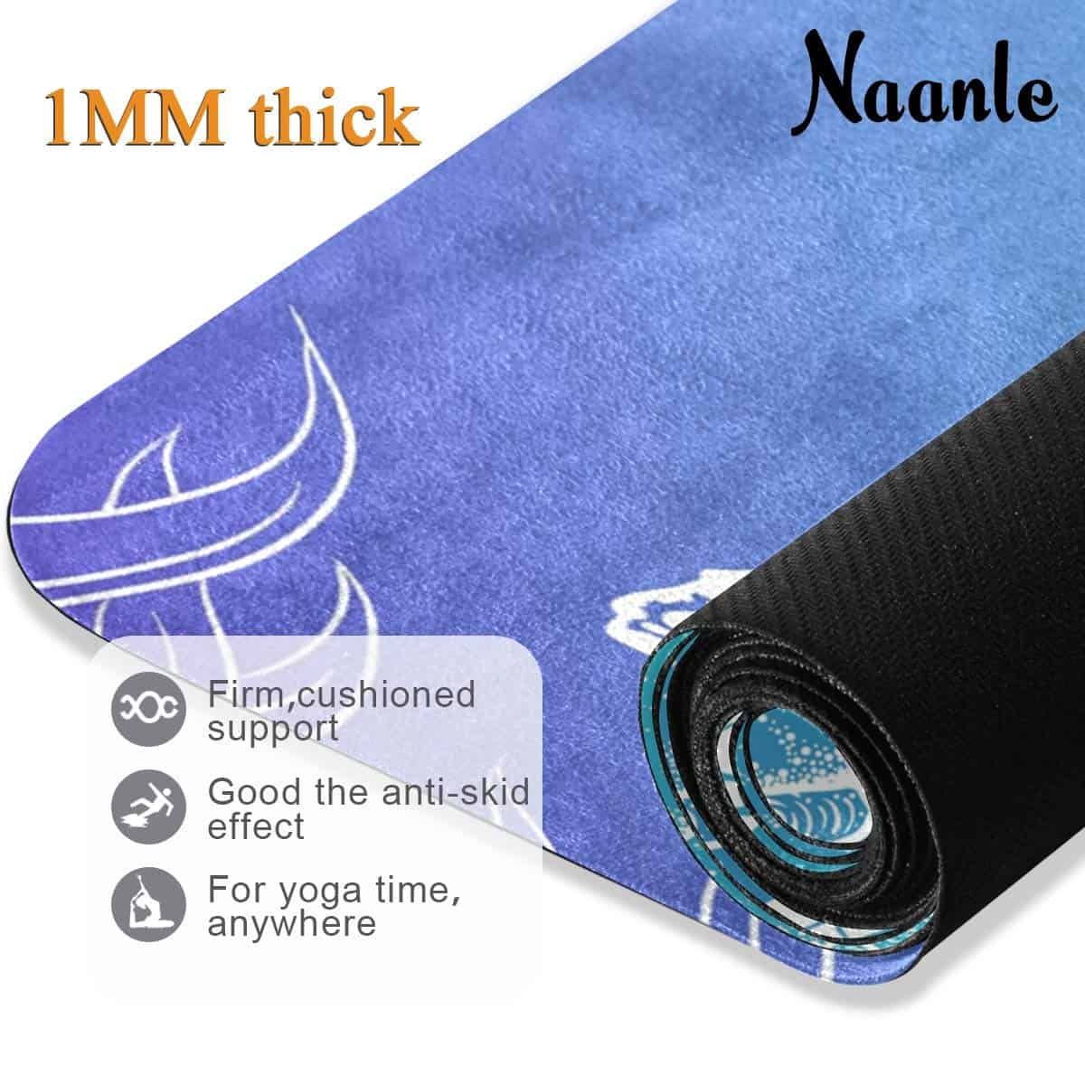 Tapete de yoga Naanle con bolsa de transporte, tapete de - Imagen 5