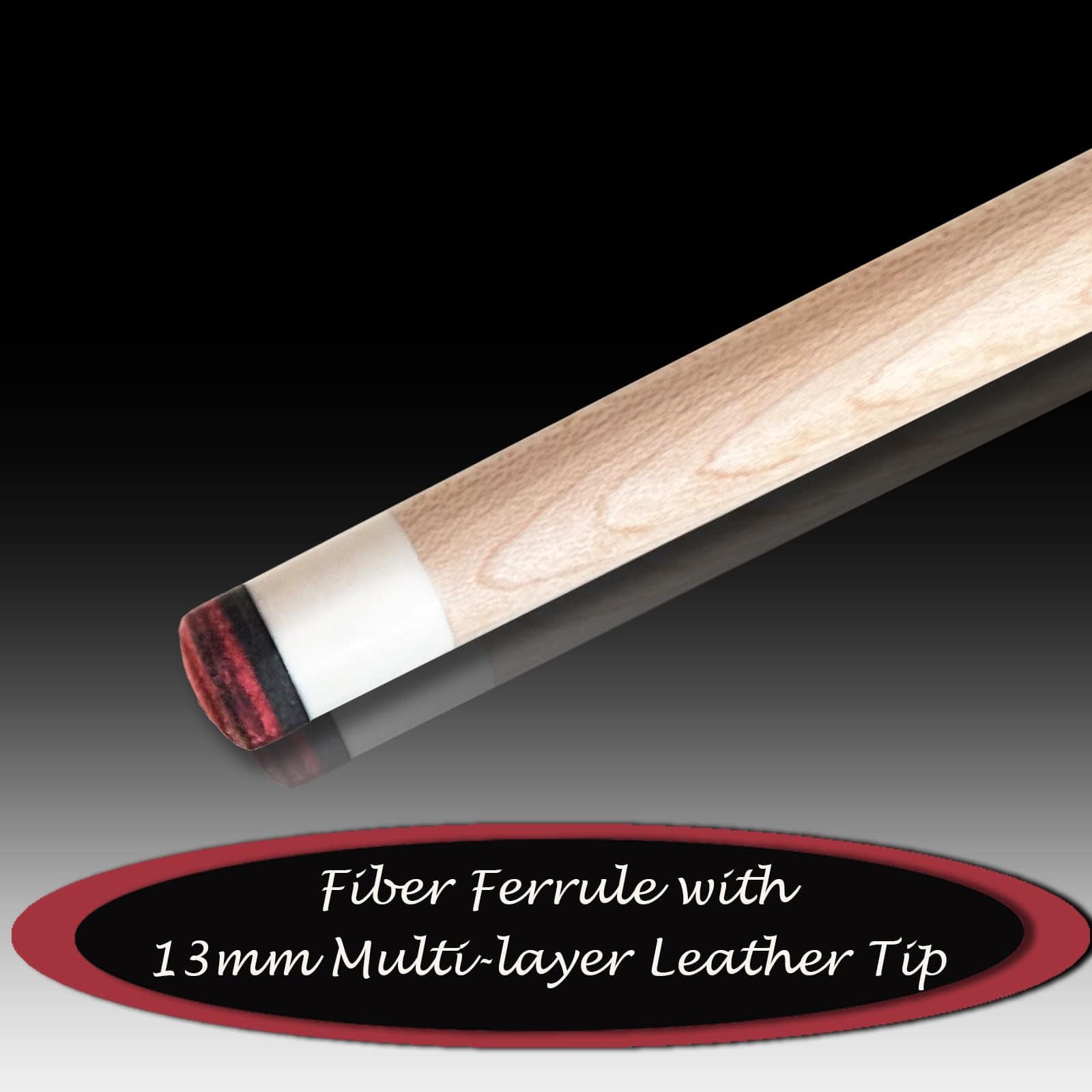 Taco de piscina Tai ba Pool Cue con Estuche, Punta de 13mm, - Imagen 4