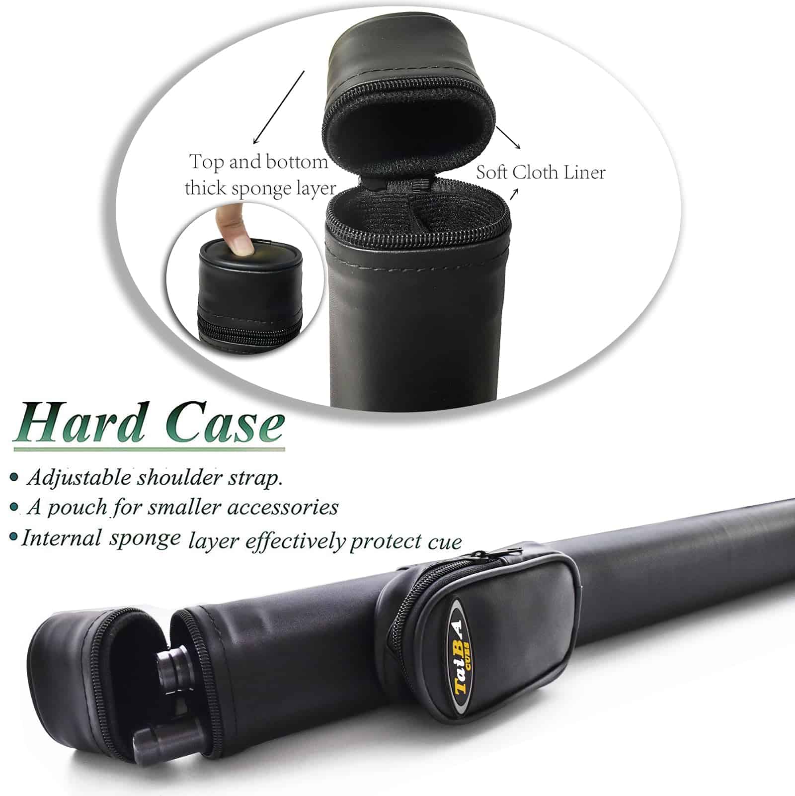 Taco de Billar Tai Ba con Estuche, Punta de 13mm, 58", Palo - Imagen 6