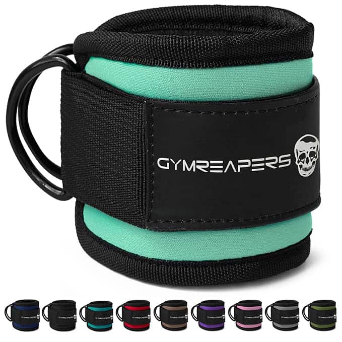 Correas de tobillo Gymreapers (Par) para máquinas de cable