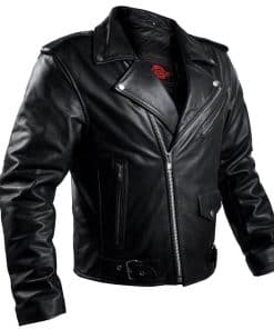 CHAQUETA DE CUERO DE PROTECCIÓN PARA MOTOCICLISTAS ALPHA