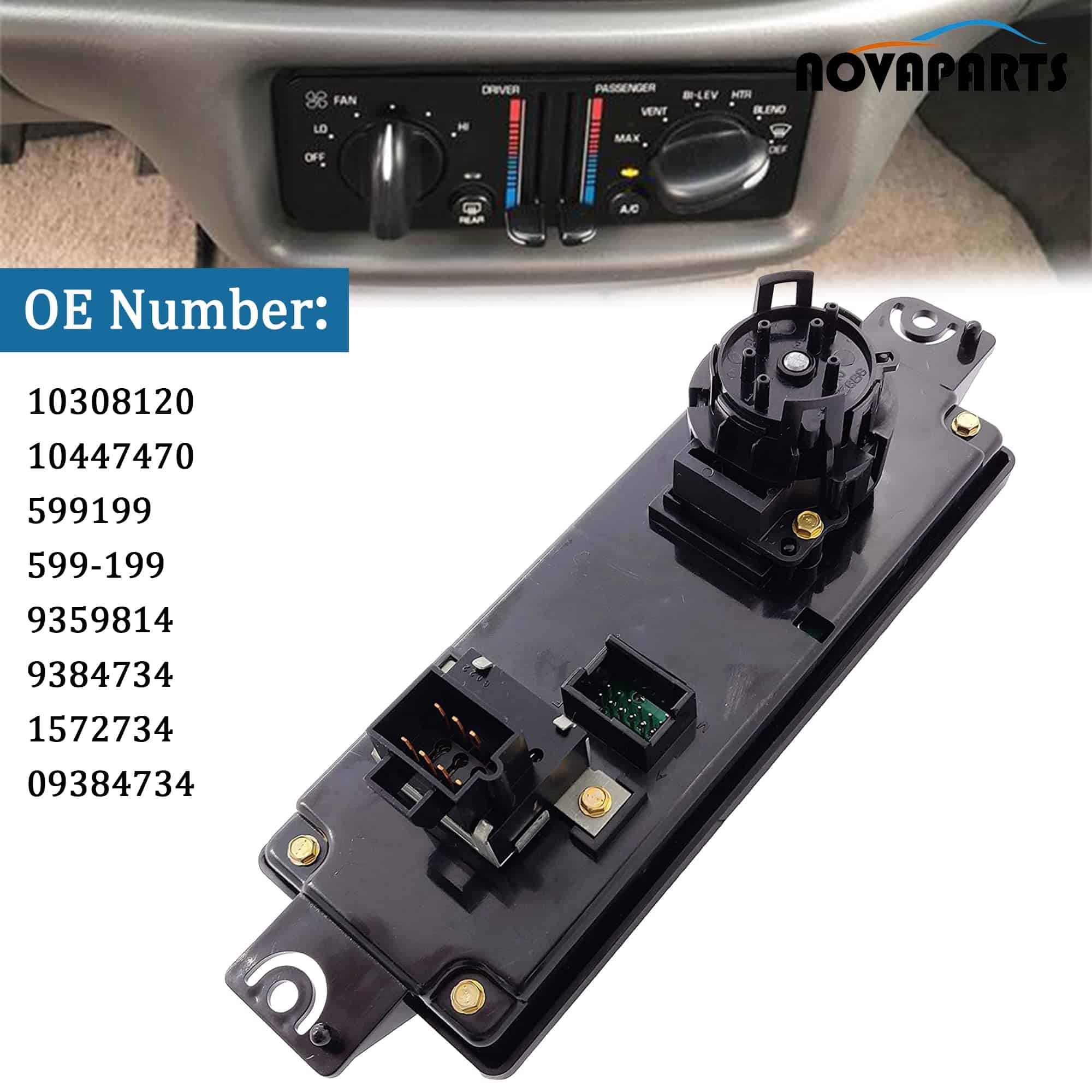 Switch de Control de Clima Dual 599199 para Buick Century - Imagen 4