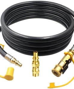 MCAMPAS 12FT Kit de manguera de propano con adaptador de