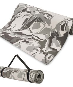 Tapete de yoga gris de camuflaje ecológico Victor Fitness