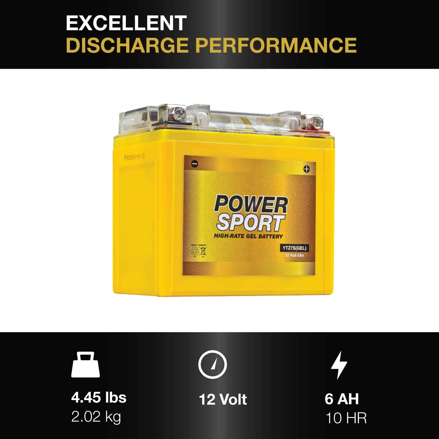 Batería de Gel para Deportes de Energía YTZ7S 12V 6AH 160 - Imagen 4