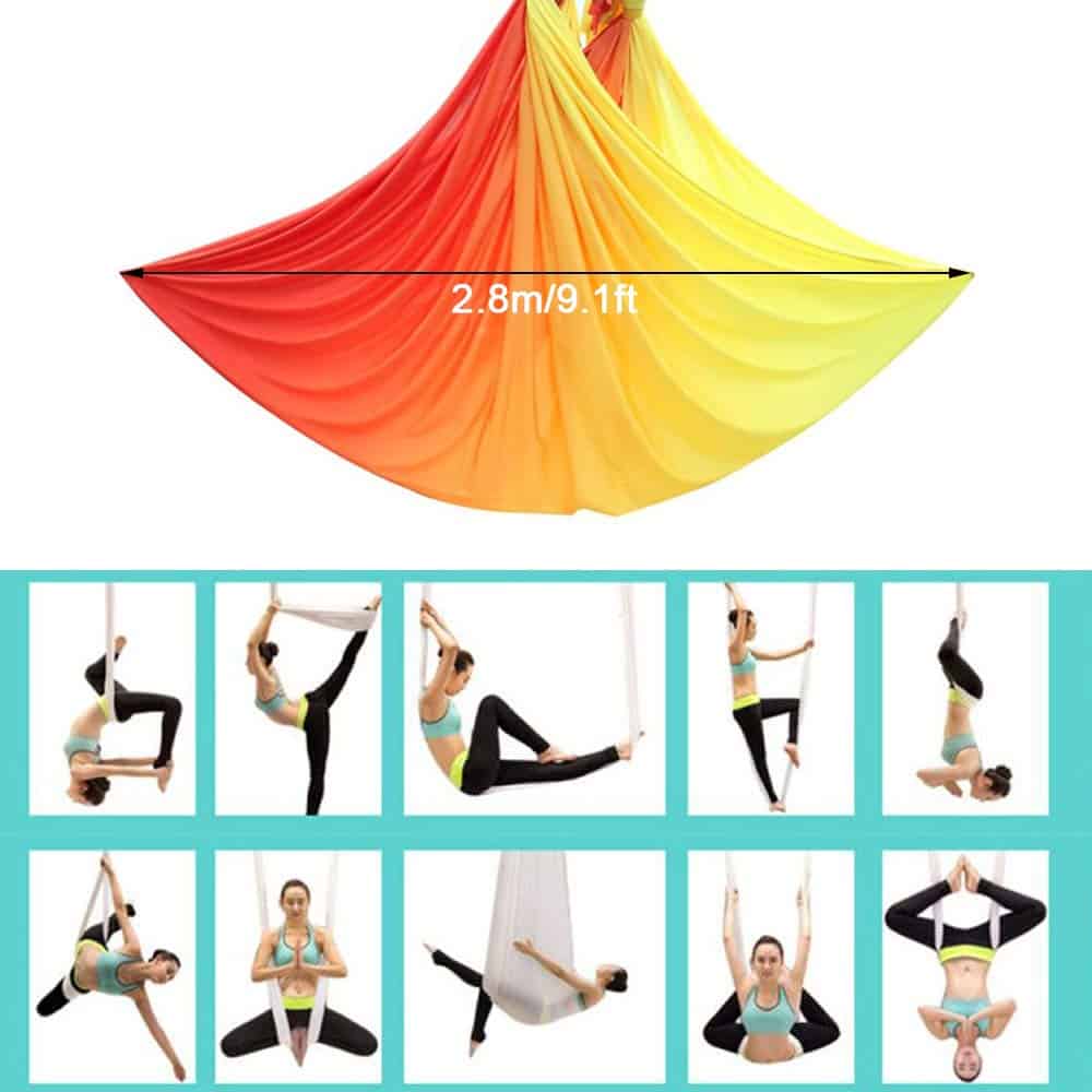 Hamaca de Yoga Aéreo FOSER Hamaca de Yoga Columpio con - Imagen 4