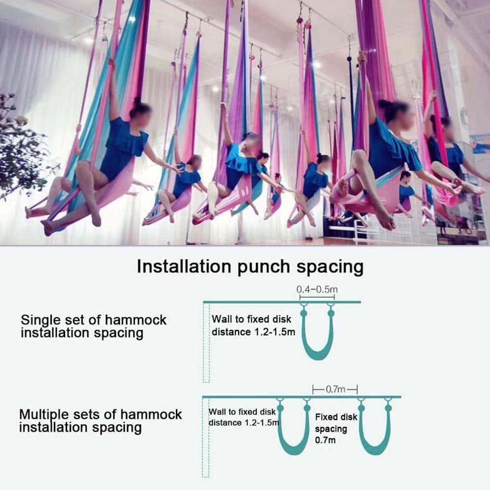 Hamaca de Yoga Aéreo FOSER Hamaca de Yoga Columpio con - Imagen 7