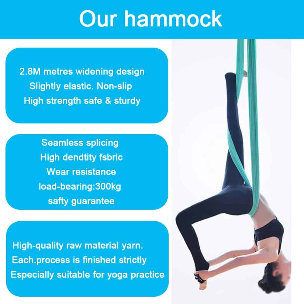 Hamaca de Yoga Aéreo FOSER Hamaca de Yoga Columpio con - Imagen 5