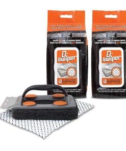 Q-Swiper BBQ Grill Cleaner para Juego de Parrilla Exterior
