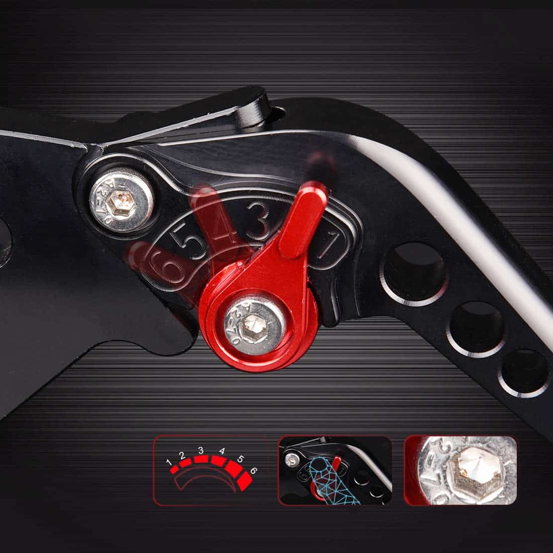 Palancas de freno y embrague ajustables cortas para Yamaha - Imagen 5
