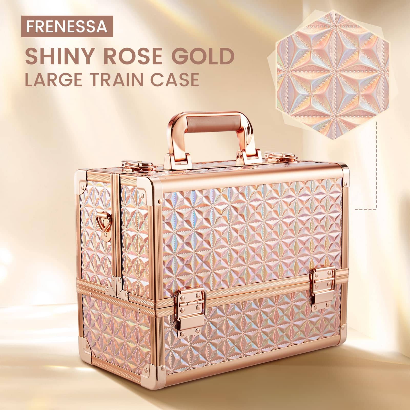 Estuche de Maquillaje FRENESSA Extra Grande 12.6 Pulgadas - Imagen 8