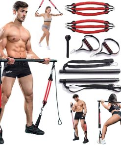 Kit de Barra Toning de Pilates Ajustable de 180 libras con