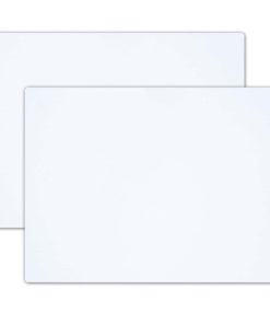 Paquete de 2 imanes en blanco con esquinas -Blanco