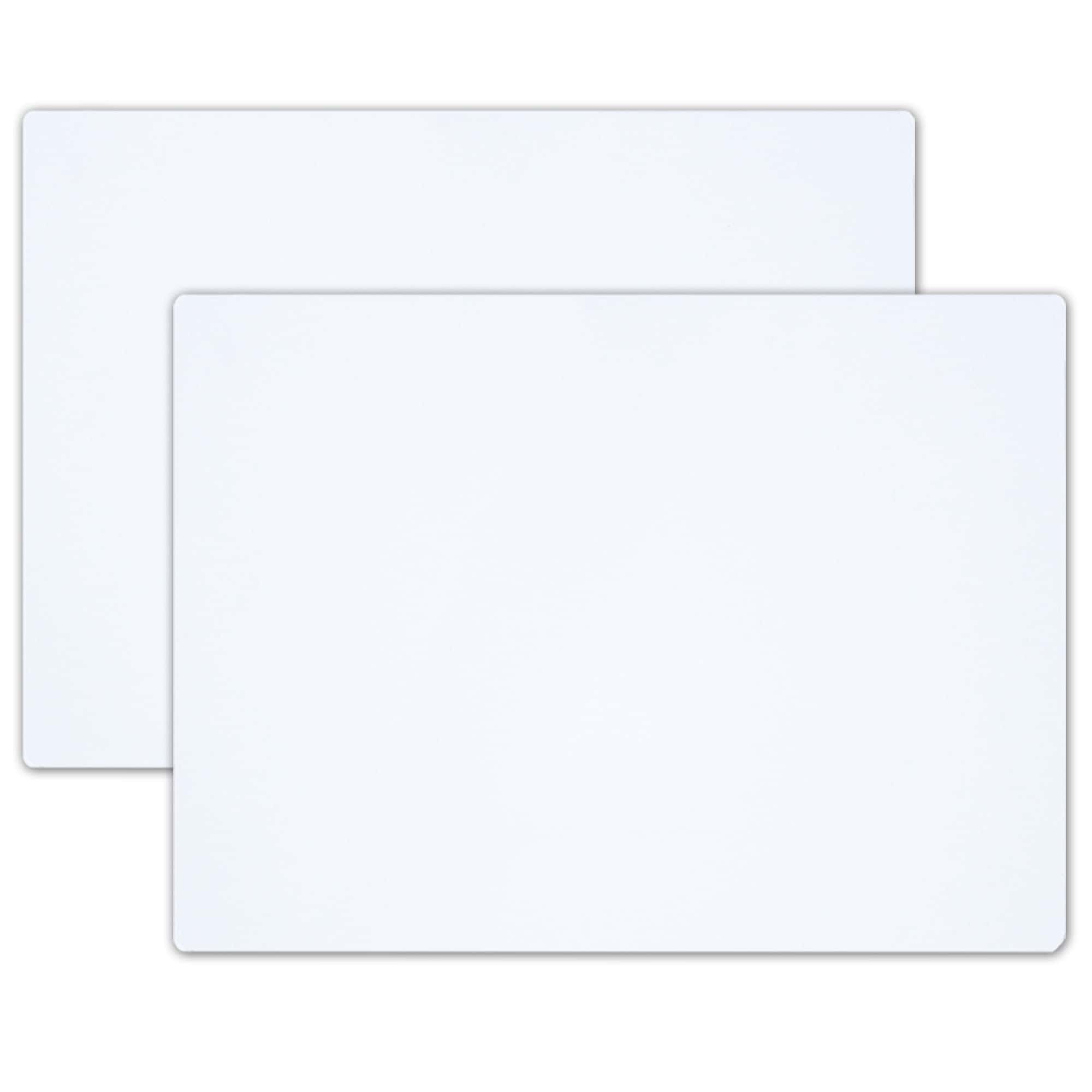 Paquete de 2 imanes en blanco con esquinas -Blanco