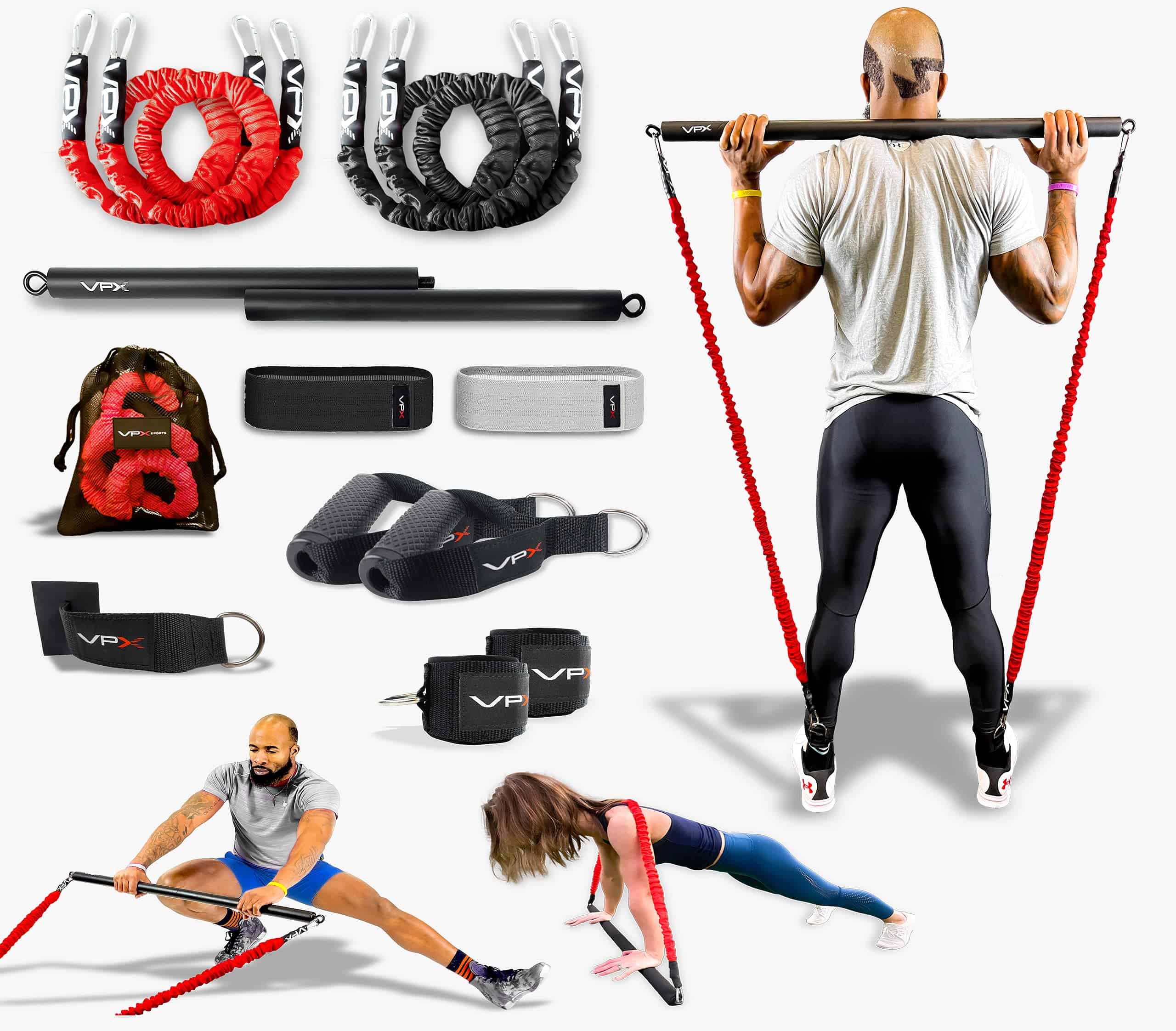 VPX Pro Fitness Home Gym 3.0 | 14 Accesorios | Sistema de
