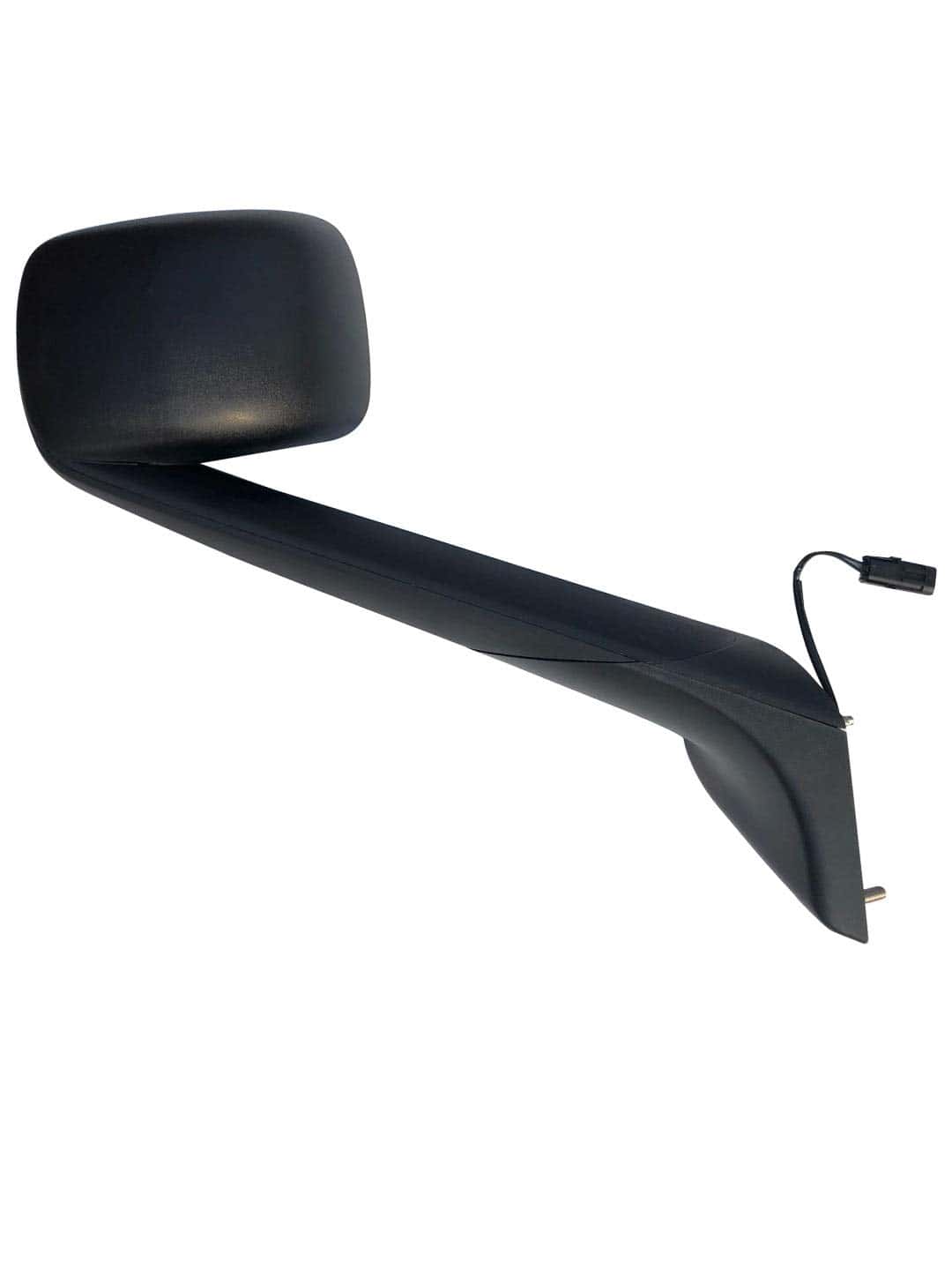 Espejo de capó negro de repuesto para el lado del pasajero