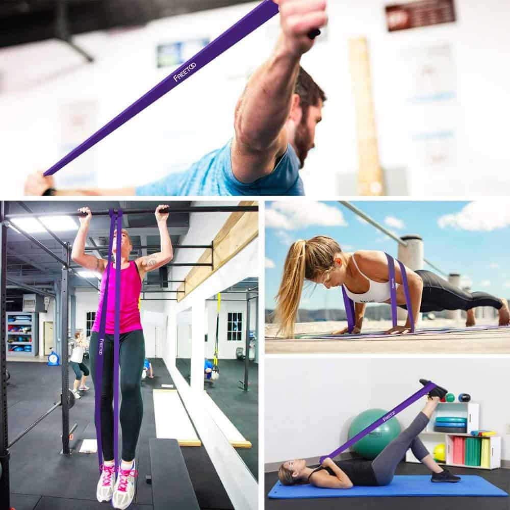 Bandas de Resistencia para Ejercicio - 35-85lbs (Morado) - Imagen 5