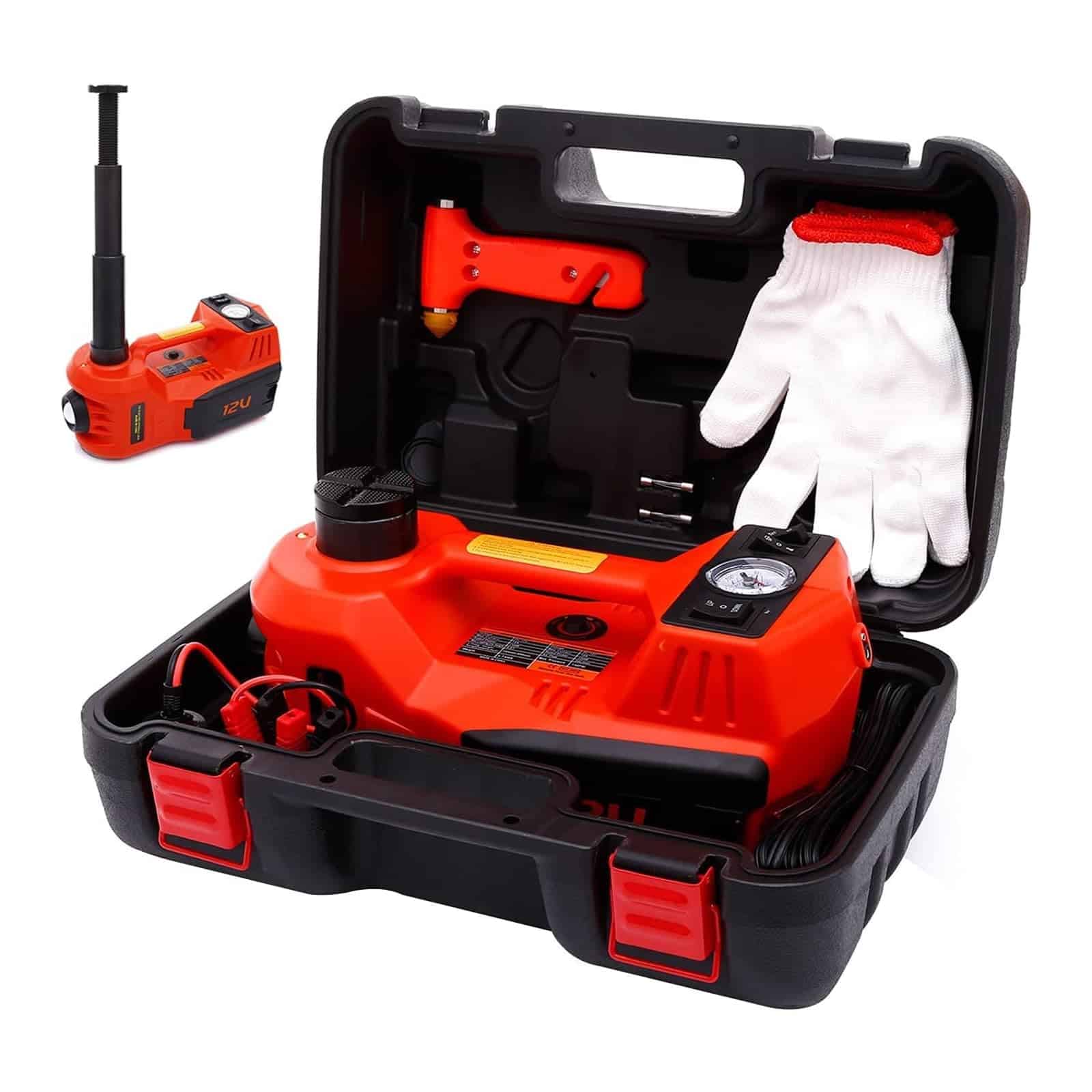 Gato eléctrico ROGTZ 5 Toneladas 12V con Bomba de Aire para